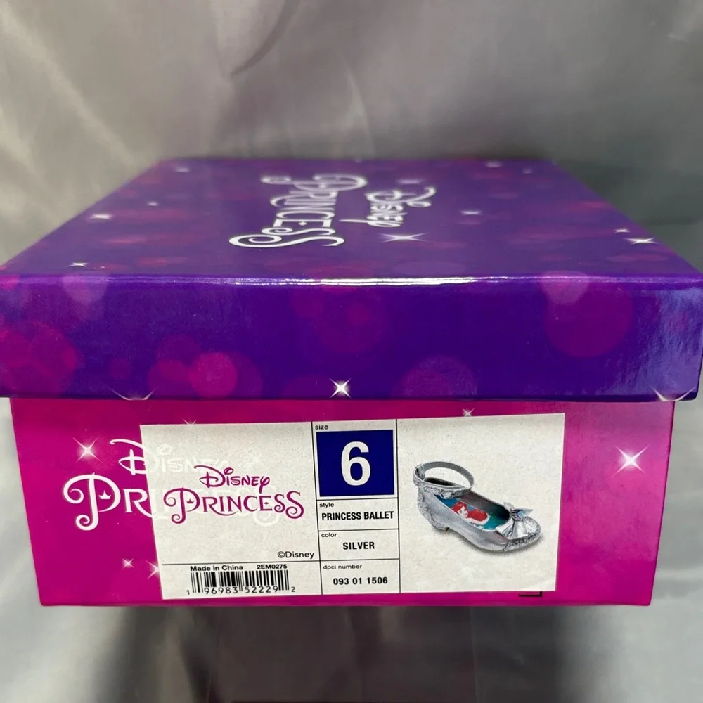 Disney Silver Holographic Mermaid Bow Girls Ballet